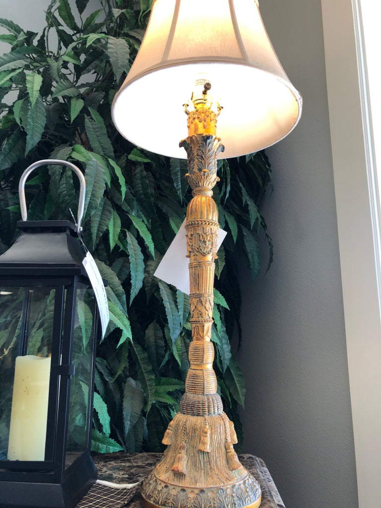 Large Gold Buffet Lamp