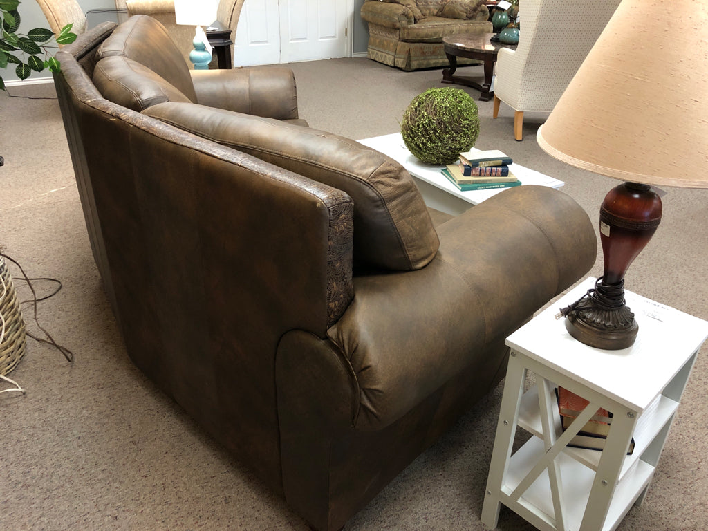 Brown Leather Sofa