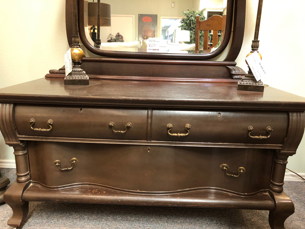 Antique Dresser & Mirror