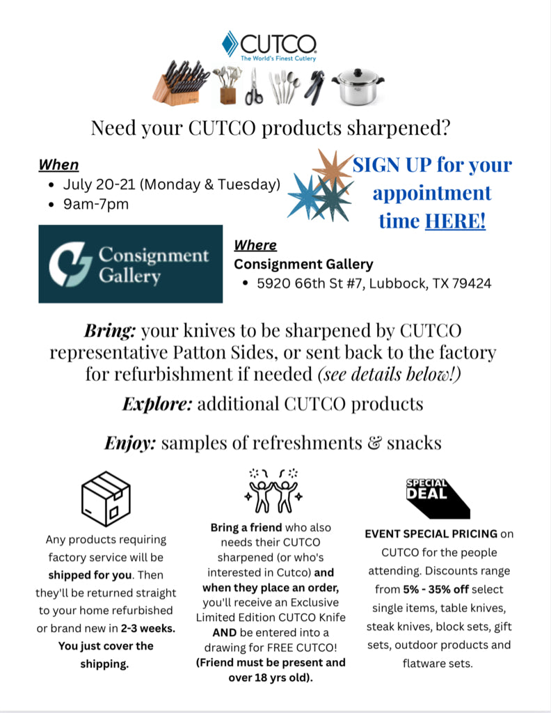 Store Special: CUTCO Event In-Store July 20-21