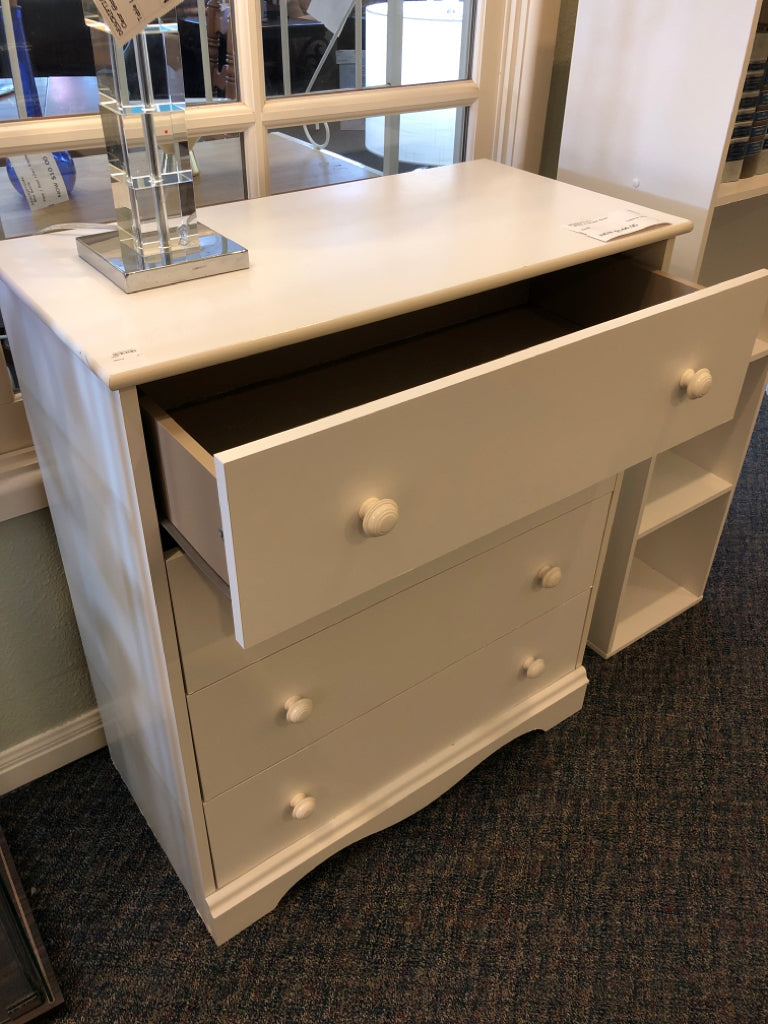 White 4-Drawer Chest
