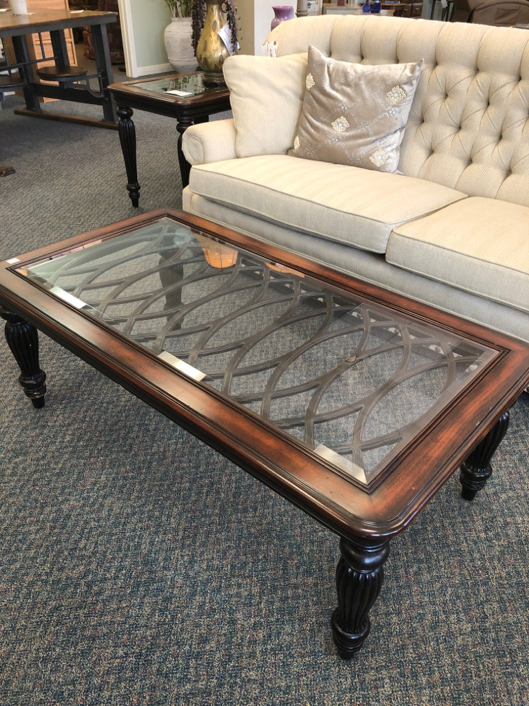 Coffee Table w/Glass Top