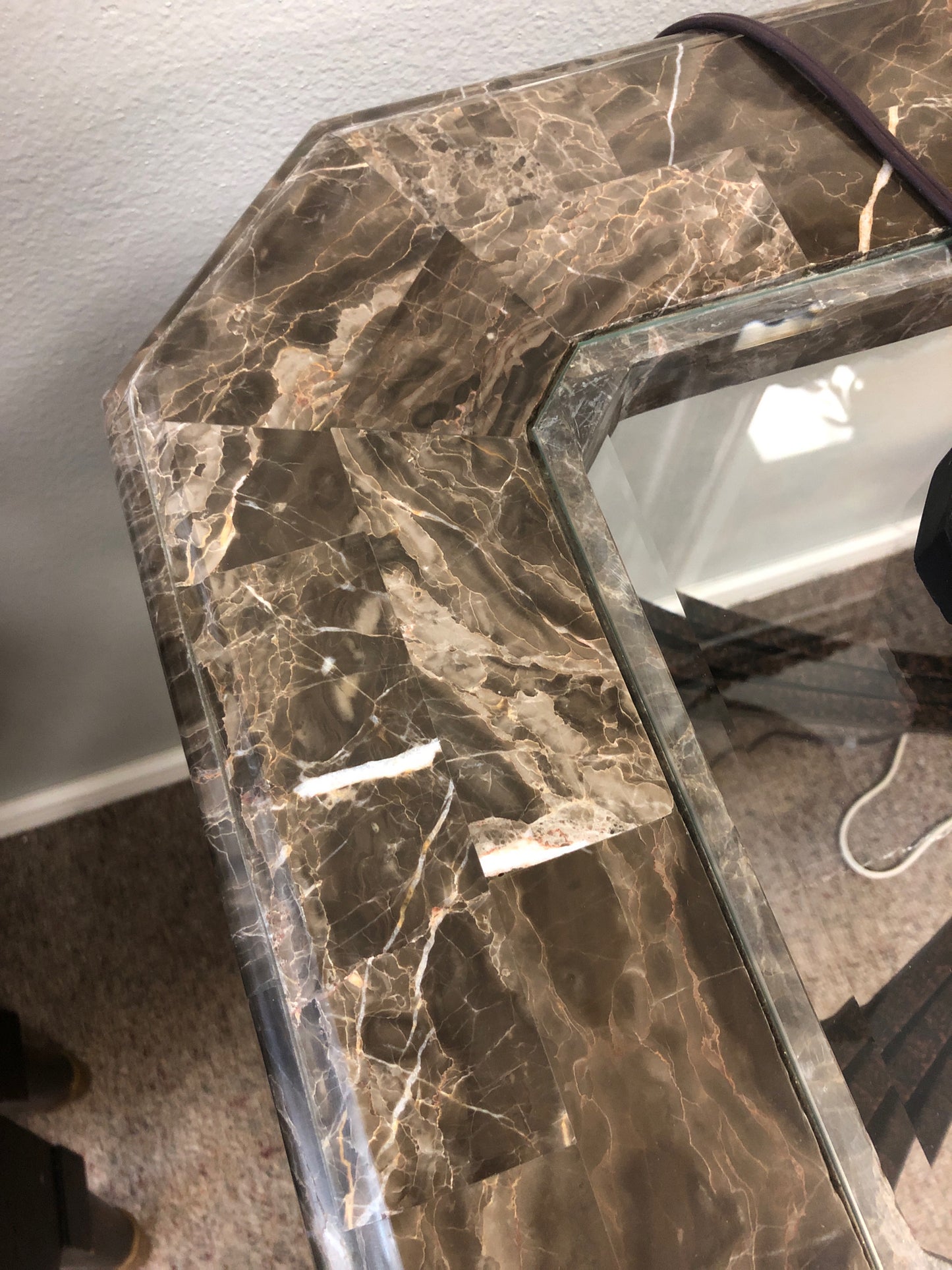 Sofa Table w/Glass Insert