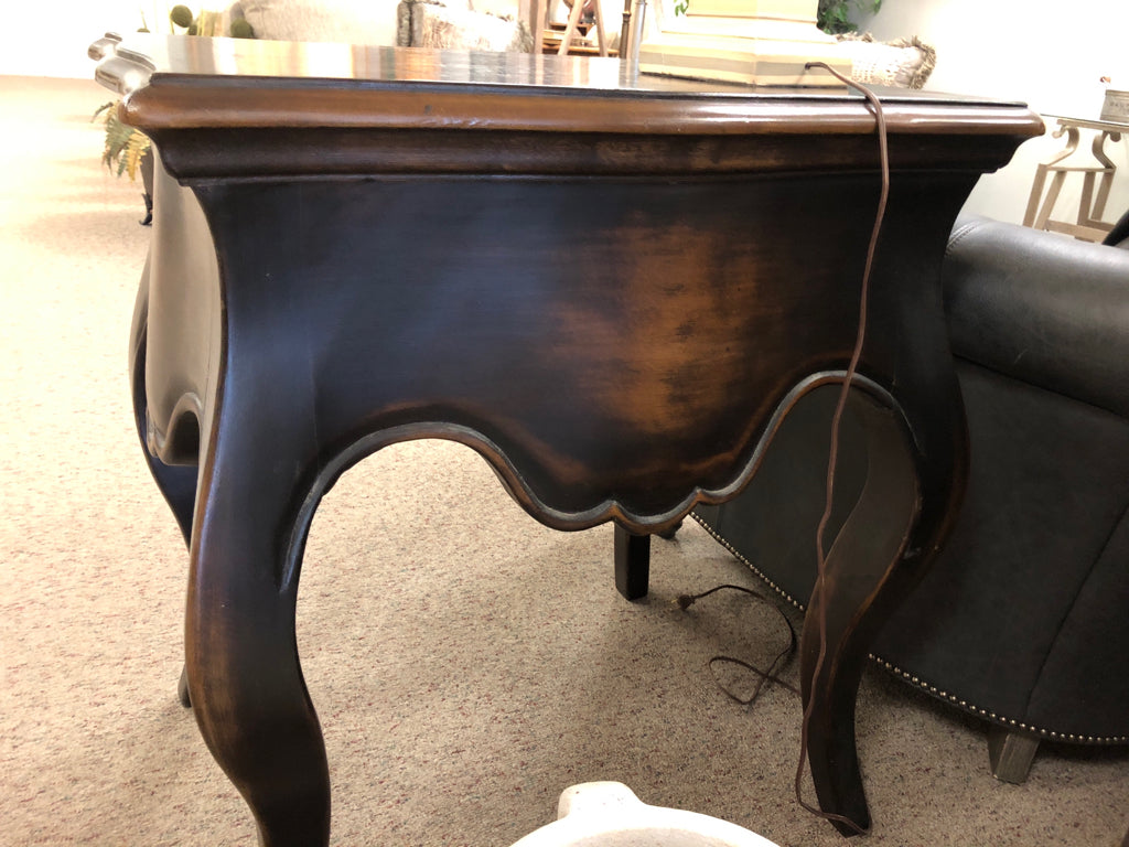 Dark Wooden End Table