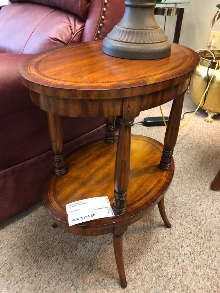 2 Shelf End Table
