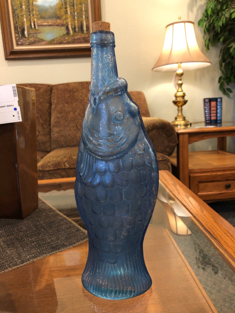 Blue Fish Vase