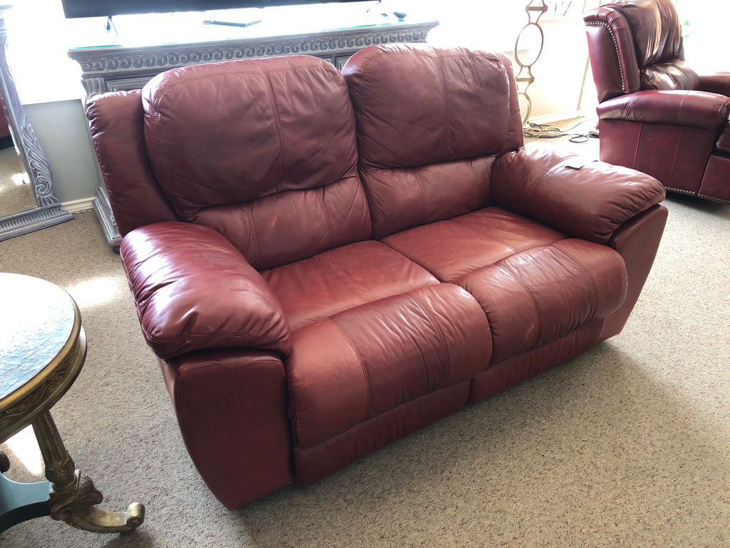 Leather Love Seat