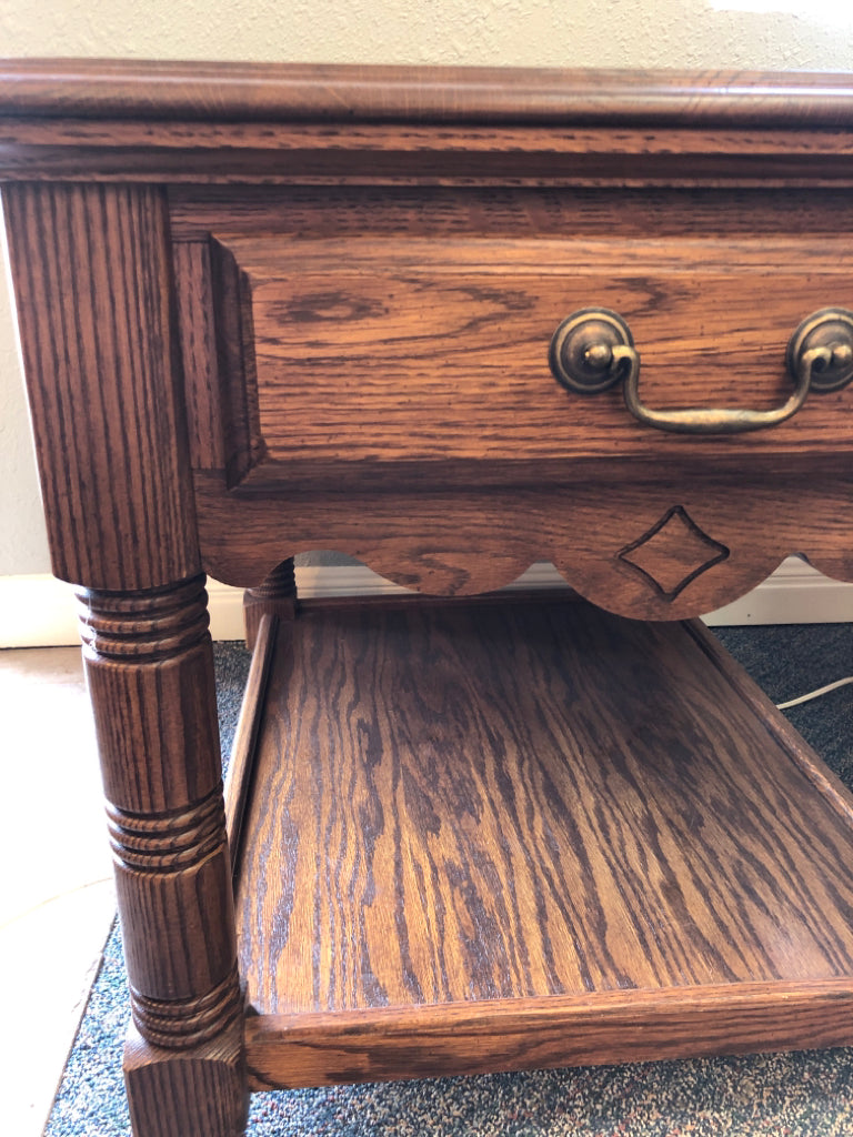Oak End Table