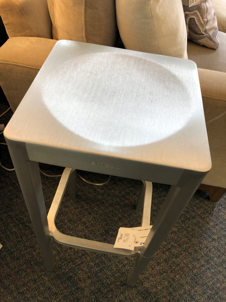 Silver Bar Stool by Emeco (6 available)