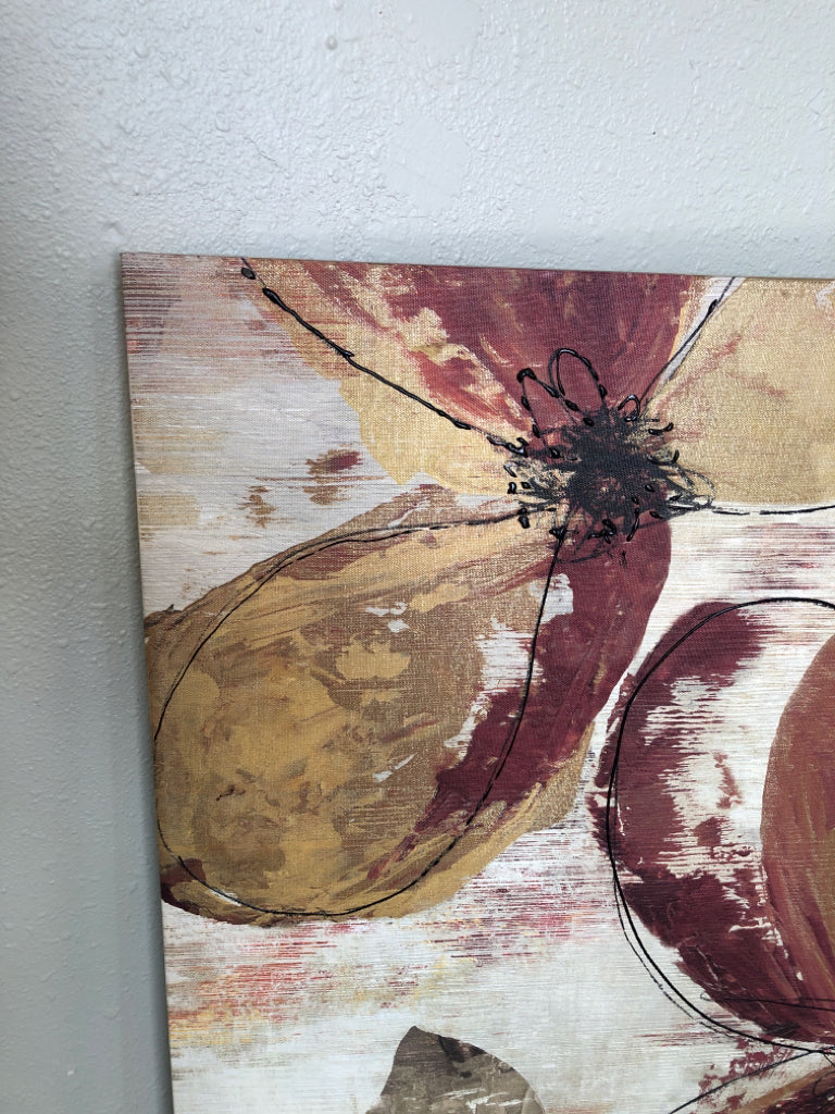 Large Flower Canvas