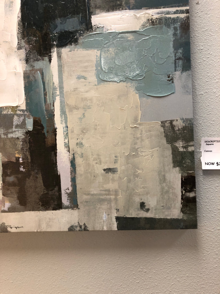 Canvas of Blue Squares