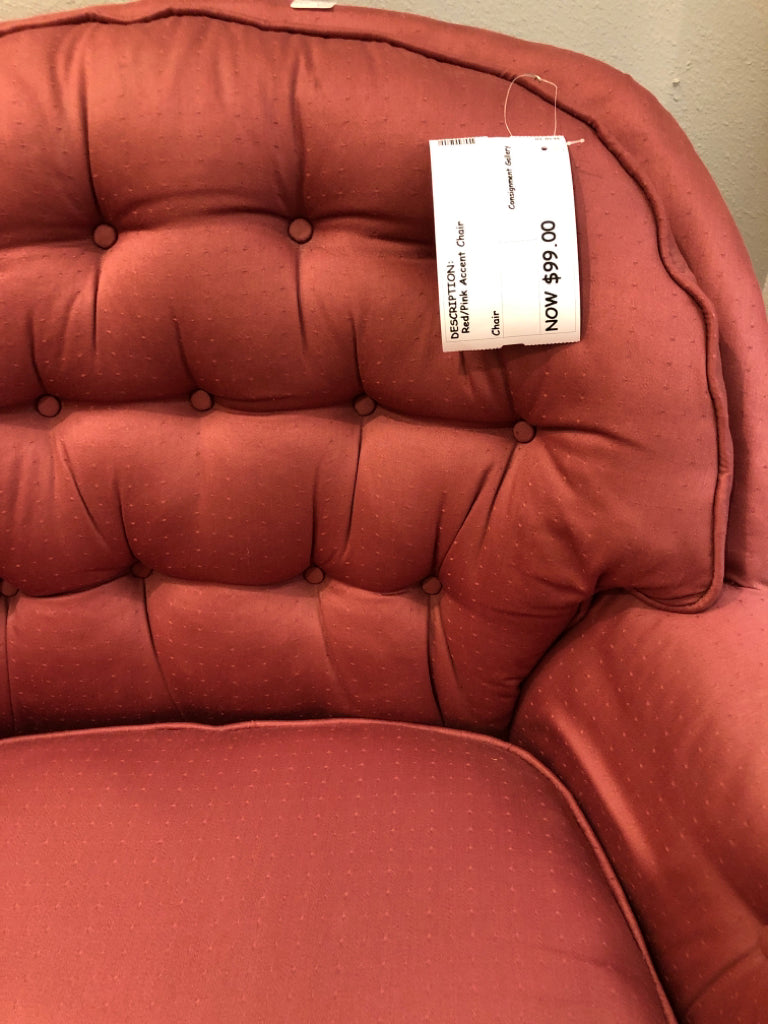 Red/Pink Accent Chair