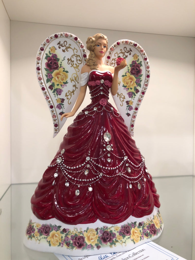 Sparkling Country Rose Angel w/ certificate of authenticity