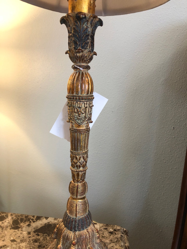 Large Gold Buffet Lamp