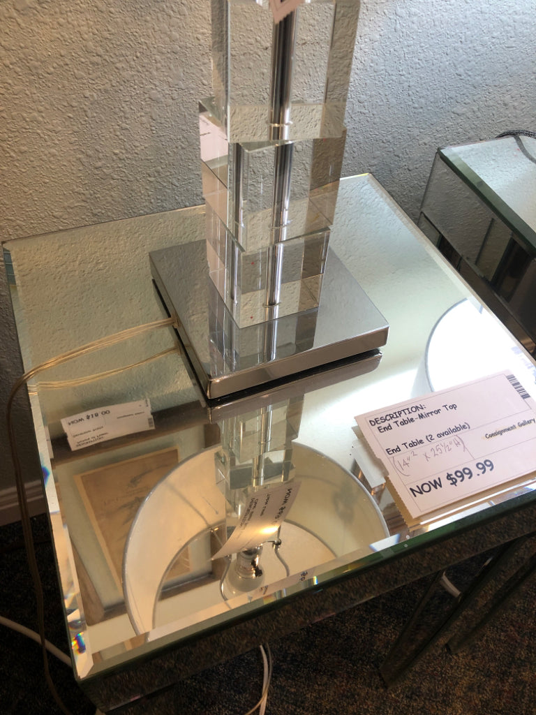End Table-Mirror Top (2 available)
