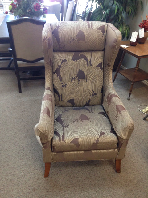 Thomasville Wingback Chair 2 available Leaf Pattern