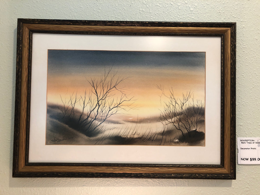 Bare Trees at Sunset (artist - Ron Howard)