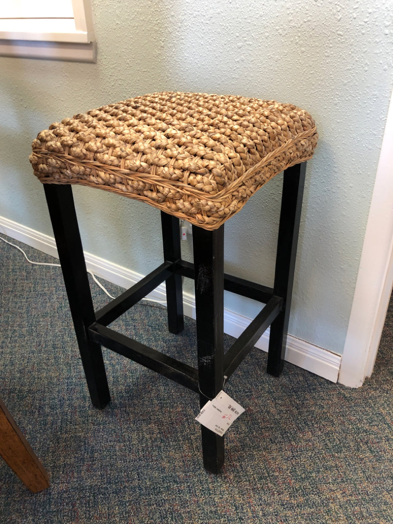 Wicker Top Stool
