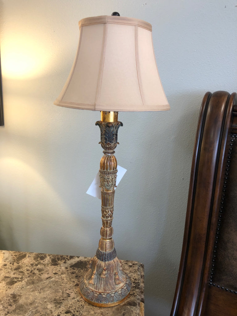 Large Gold Buffet Lamp