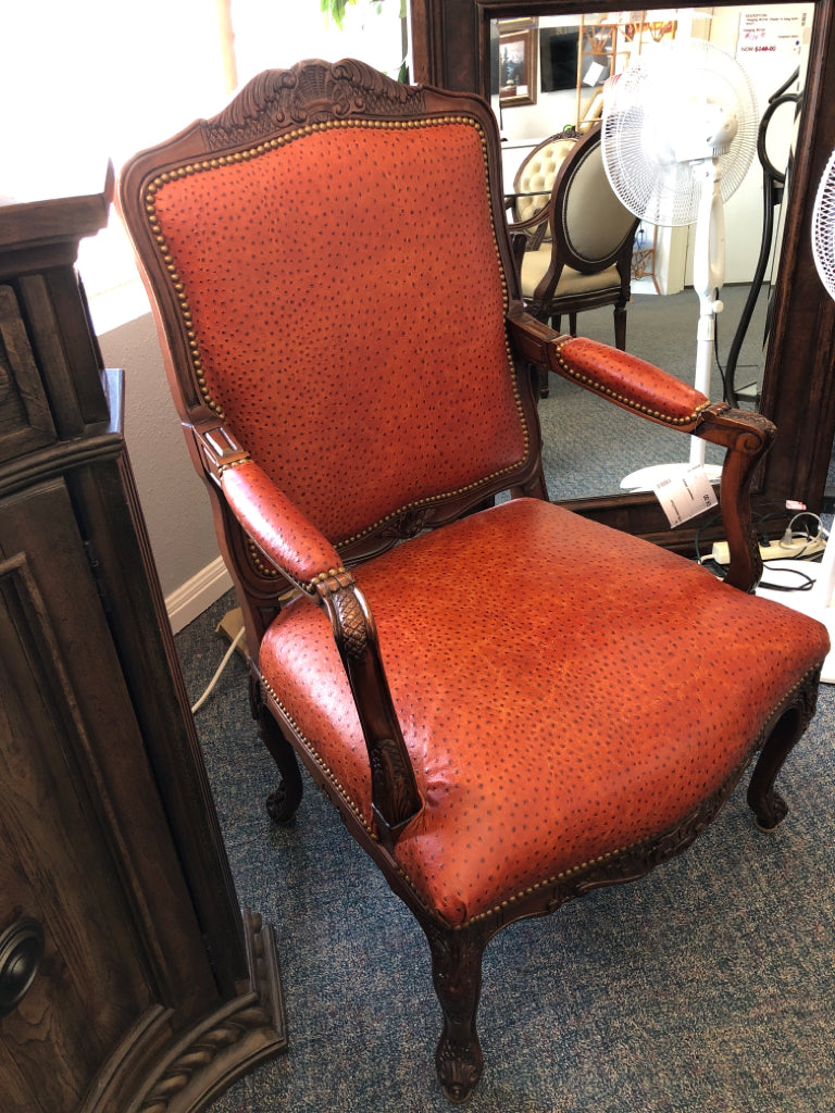 Ostrich Skin (We believe) Chair