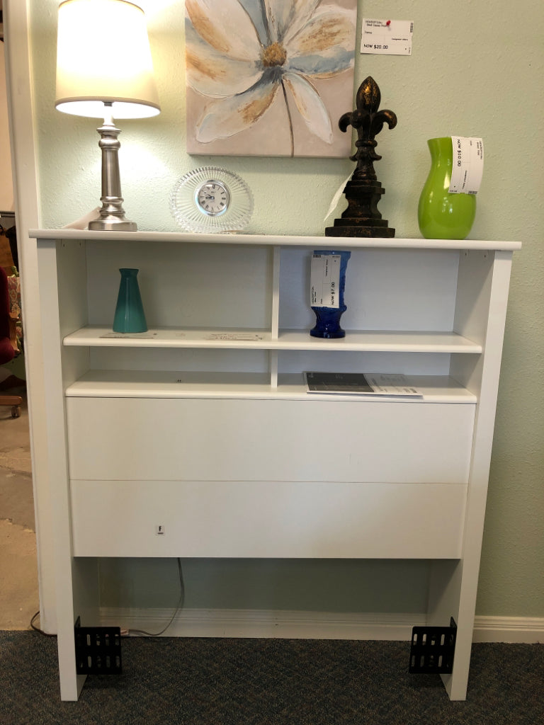 Twin Headboard with Built-In Bookcase