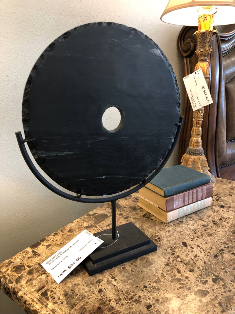 Decorative Standing Metal Disc