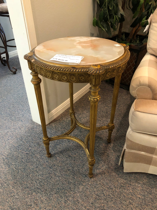 End Table w/Marble Top