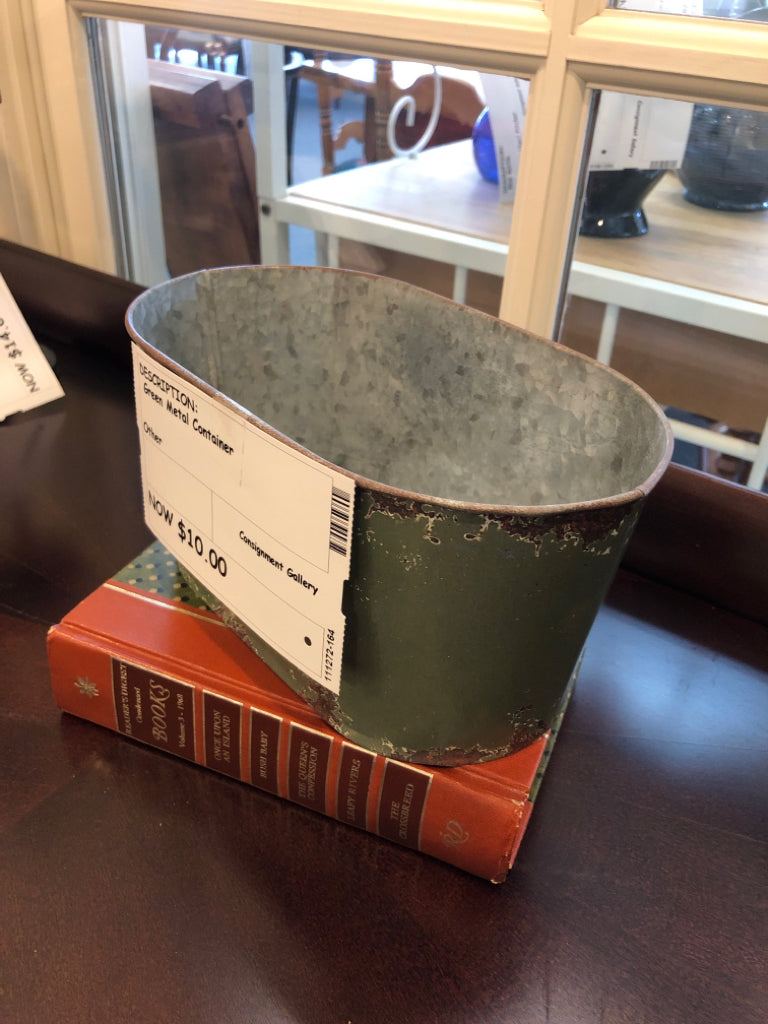 Green Metal Container (2 available)