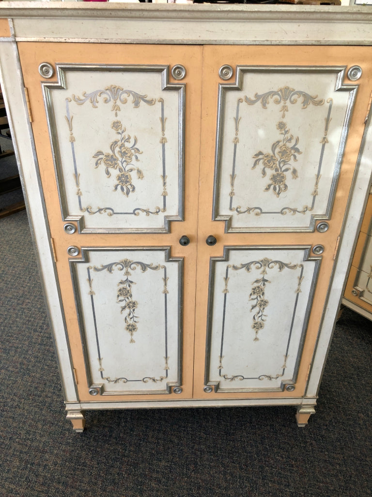 Bedroom Suite:2 Twin Headboards/Mirror/ Dresser/ Armoire w/ Drawers/Night Stands