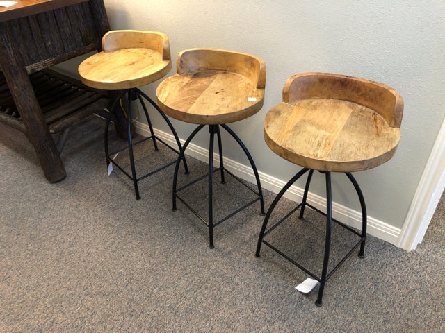 Set of 3 Bar Stools from Haute Home