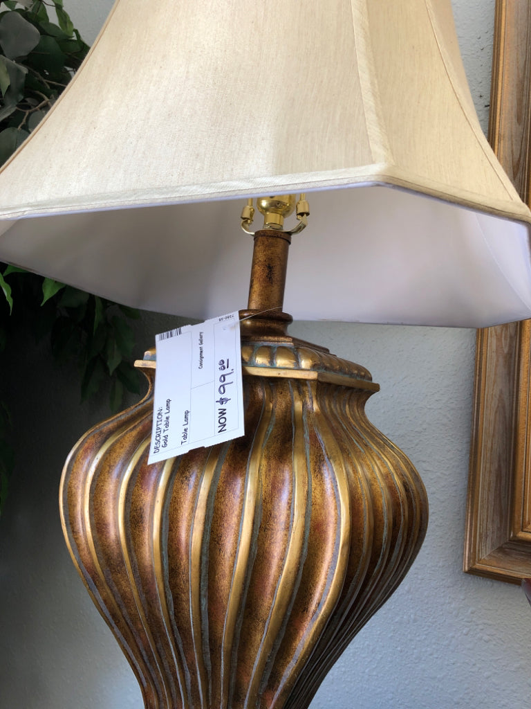 Gold Table Lamp