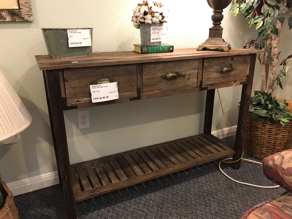 Sofa Table (Barn Style)