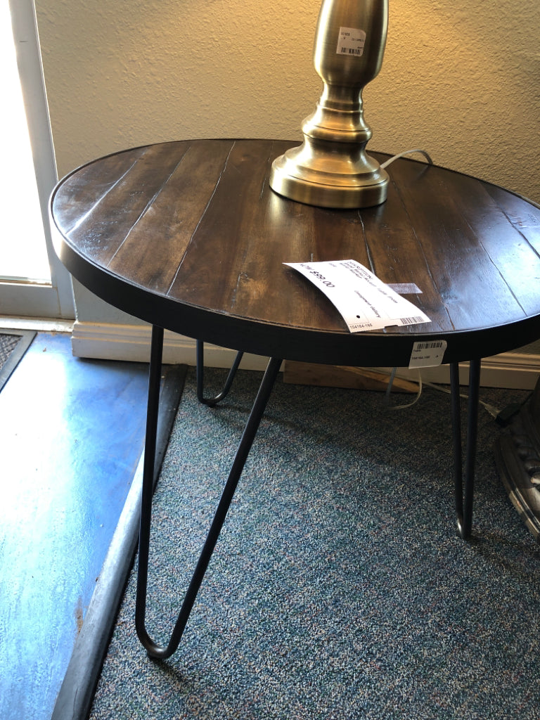 Round Metal Accent Table from World Market
