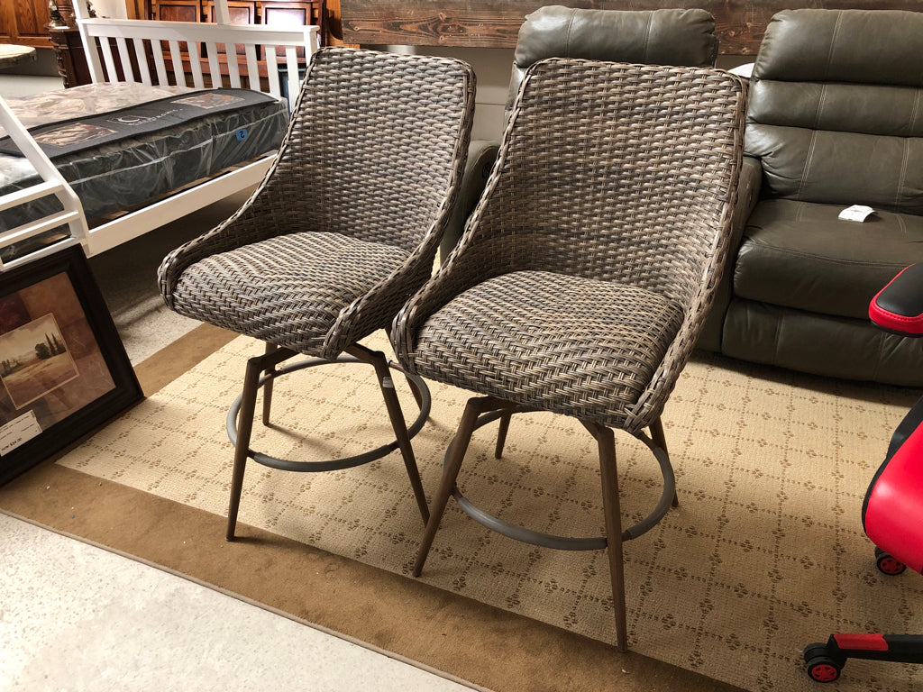 Set of 2 Swivel Bar Stools