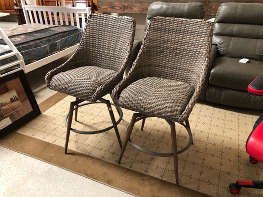 Set of 2 Swivel Bar Stools