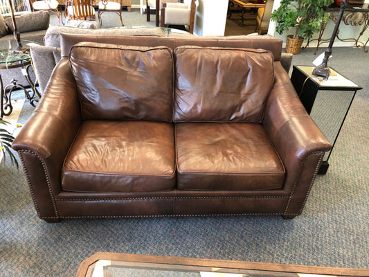 Leather Love Seat