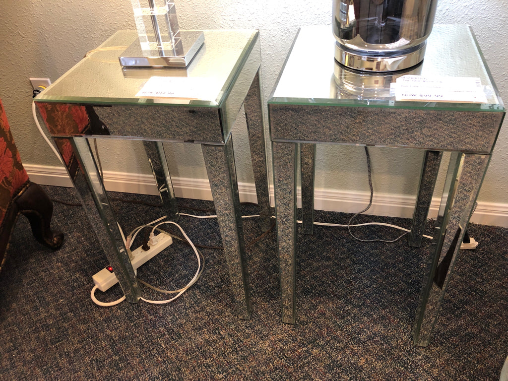 End Table-Mirror Top (2 available)