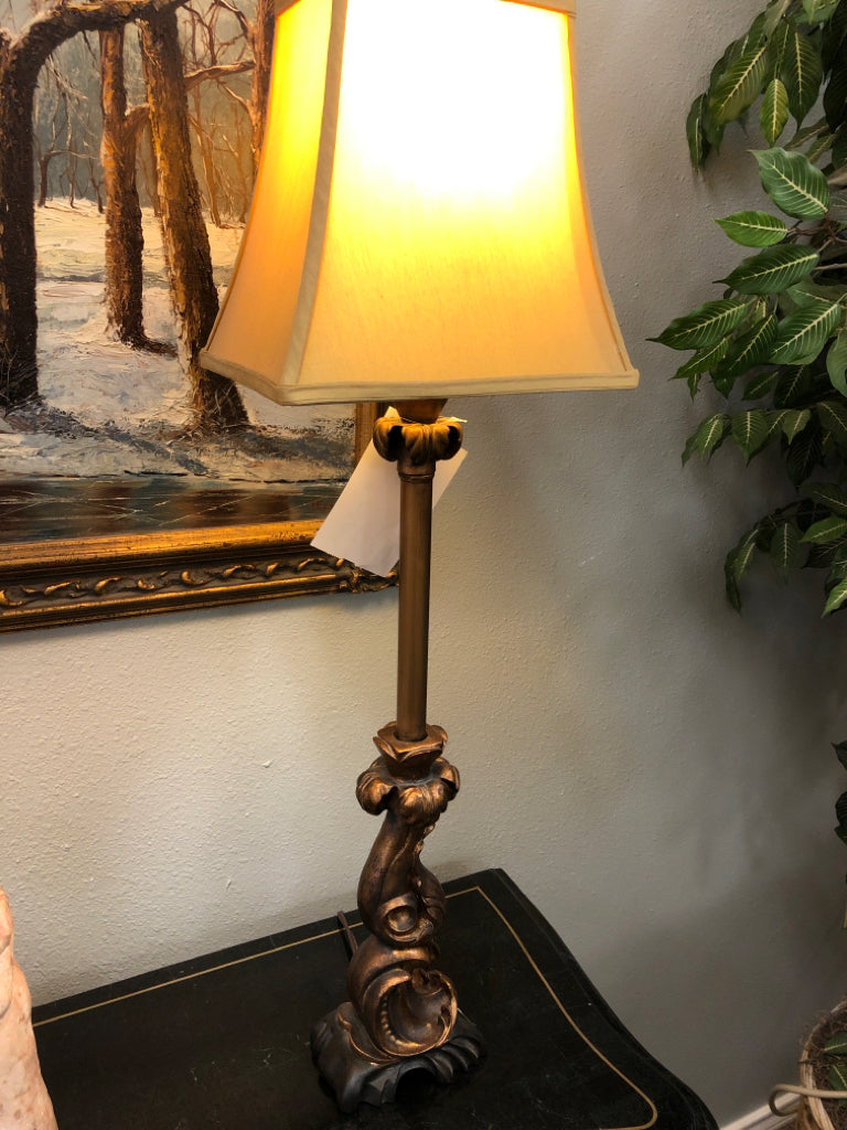 Buffet Lamp with Black Base (2 available)