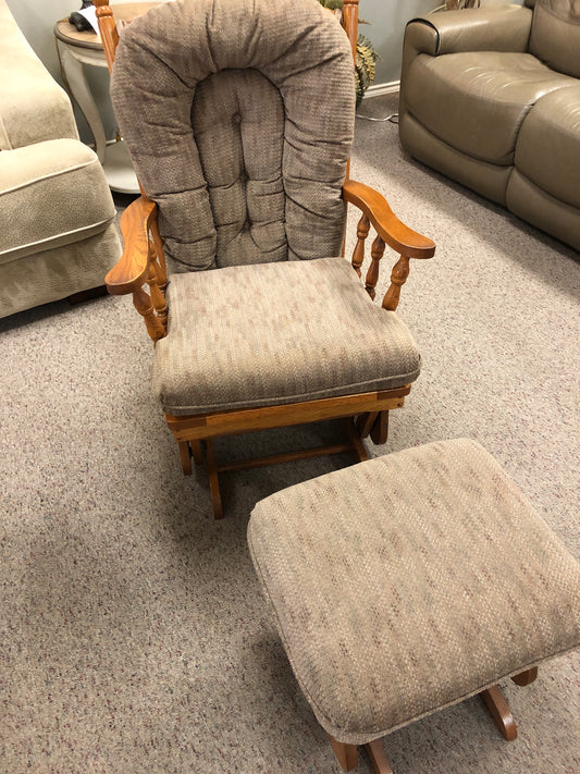 Glider w/Ottoman
