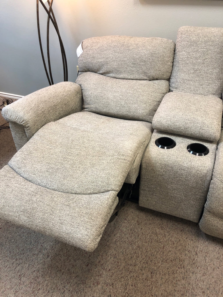 Gray Double Recliner w/ Middle Console