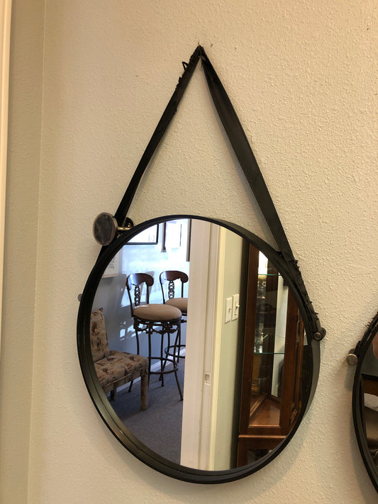 Round Framed Mirror