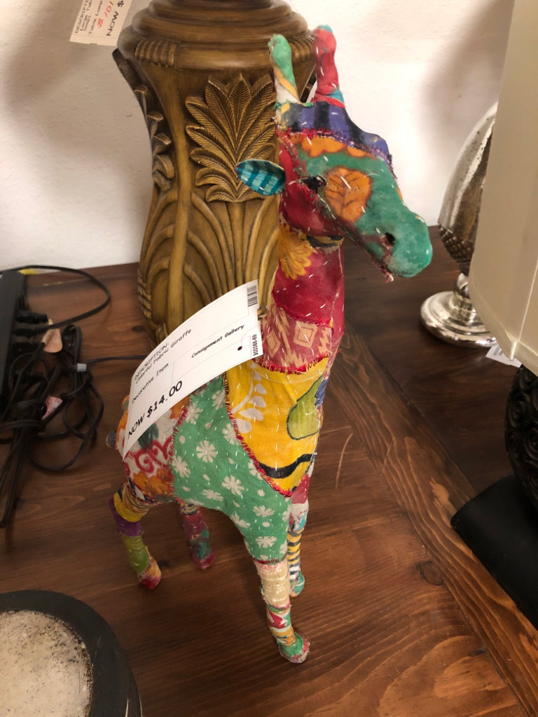 Colorful Fabric Giraffe