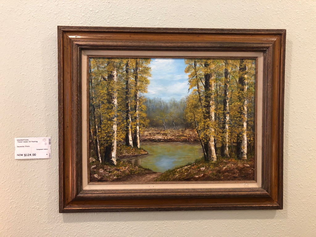 Forest Scene Oil Painting
