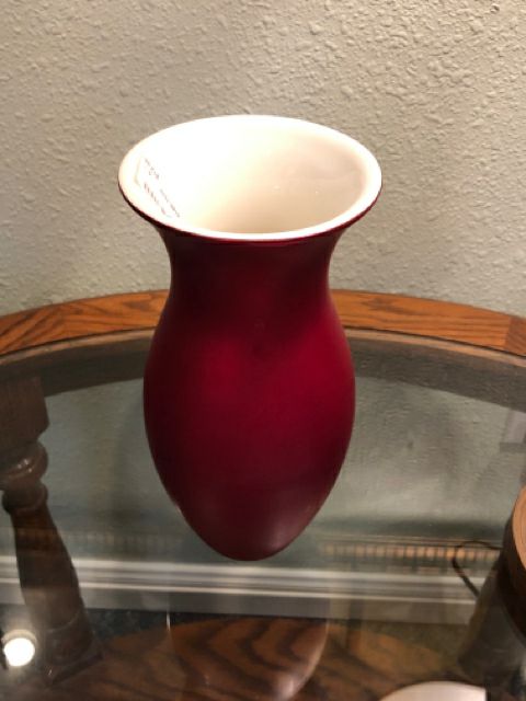 Red Vase