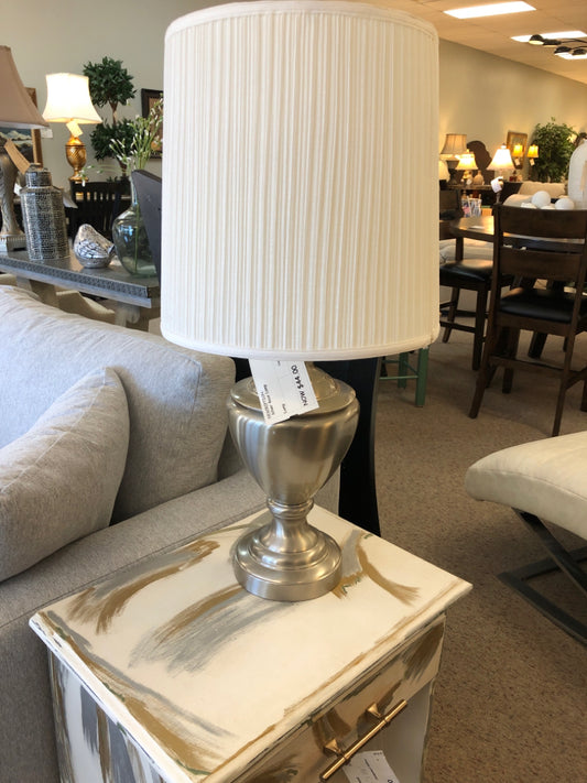 Silver Base Lamp