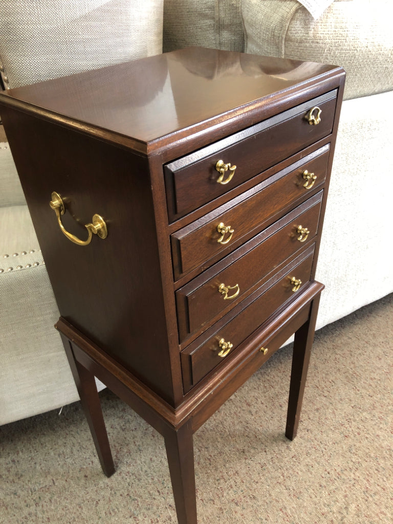 Cherry Color Chest for Silverware/Jewelry