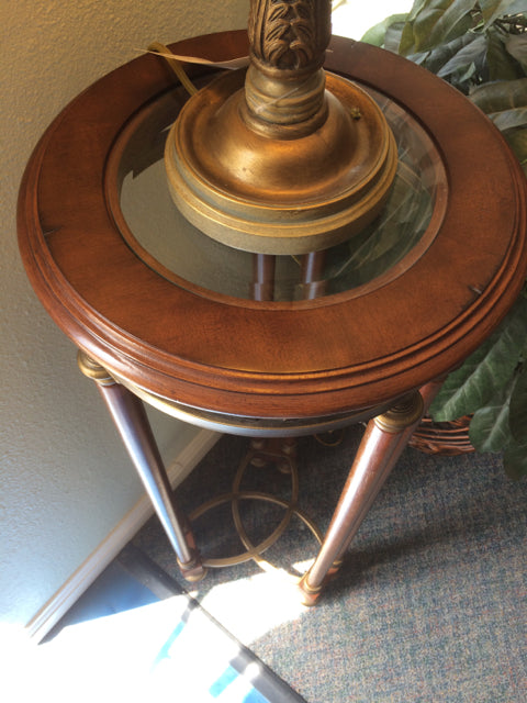 Plant Stand w/Gold Metal Feet