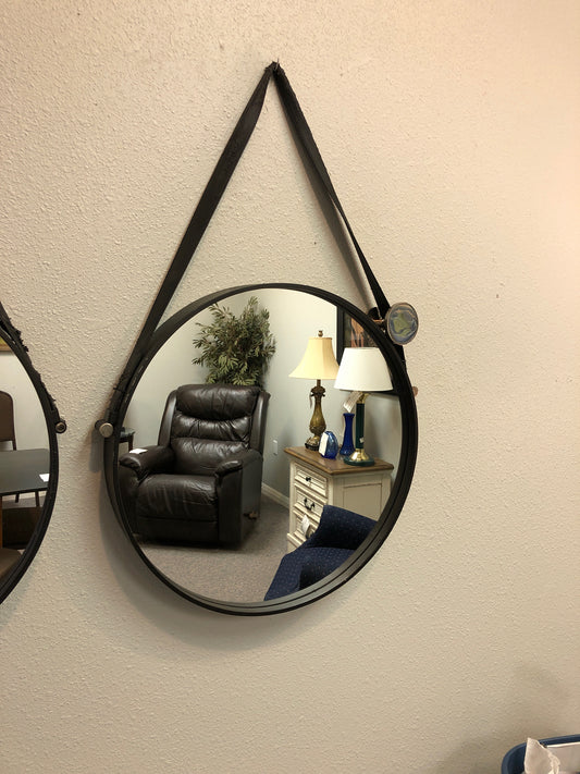 Round Framed Mirror