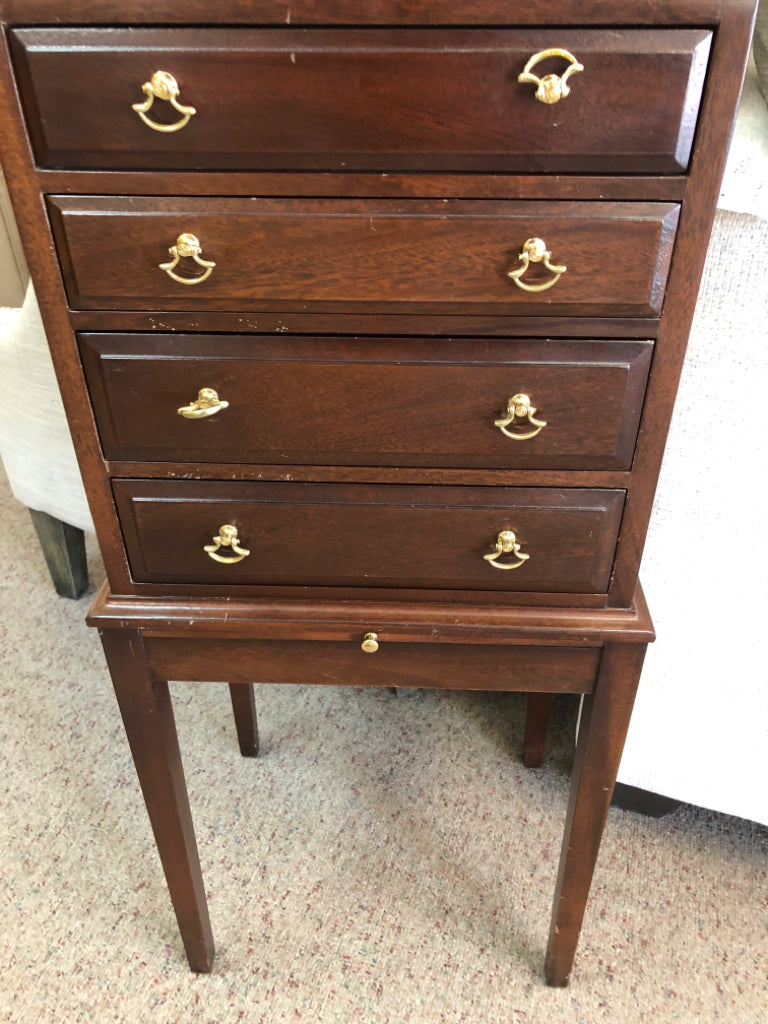 Cherry Color Chest for Silverware/Jewelry