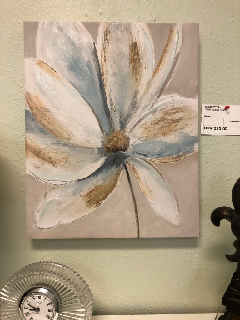Small Canvas Flower Print